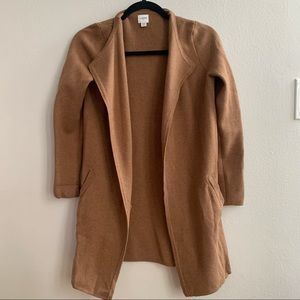 J Crew camel sweater jacket
